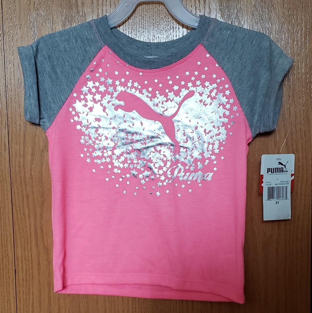 NWT PUMA Girls 3T Shiny Shirt